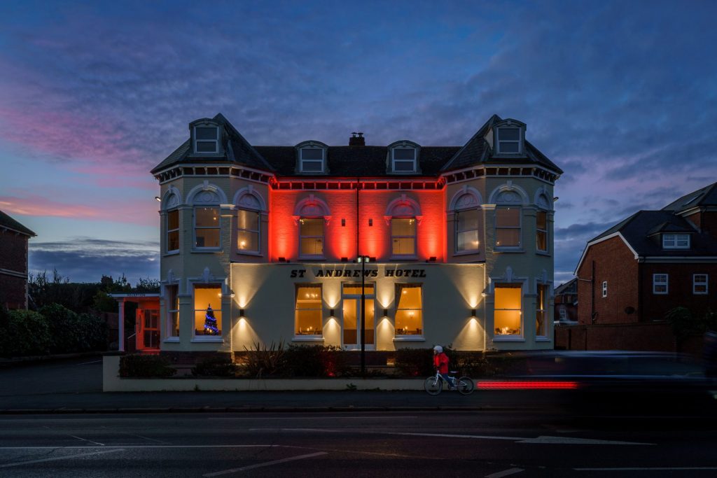 hospitality photography in exeter for st andrews hotel