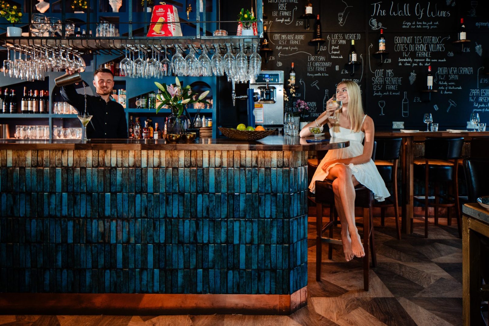 Portofino Bar & Restaurant in Wellswood, Torquay -Restaurant & Bar photographer, Sue Vaughton